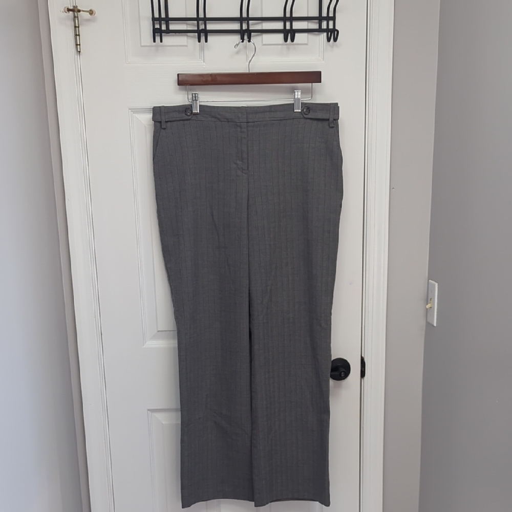 Van Heusen Gray Pinstripe Trousers